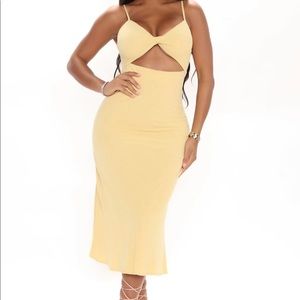 Mustard maxi dress
